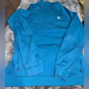 Men's Virus Blue Quarter-Zip Sweater